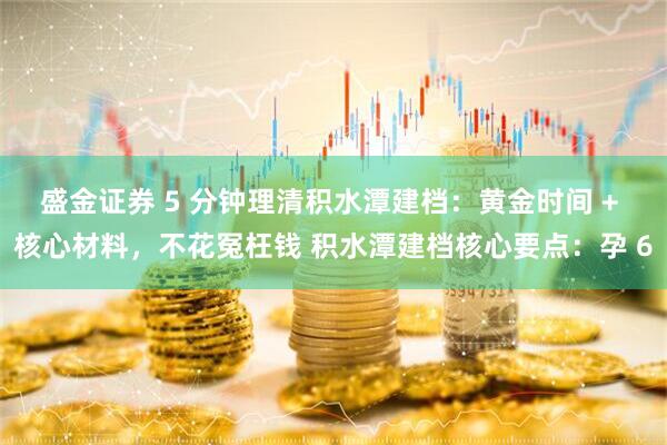 盛金证券 5 分钟理清积水潭建档：黄金时间 + 核心材料，不花冤枉钱 积水潭建档核心要点：孕 6